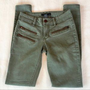 Cred NY Green Skinny Jeans Size 0